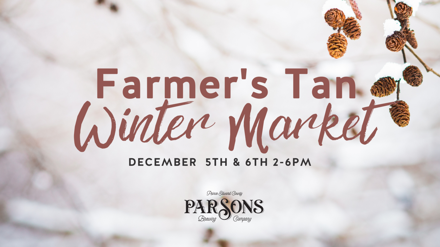 Farmers Tan Winter Market Parsons Brewing Company