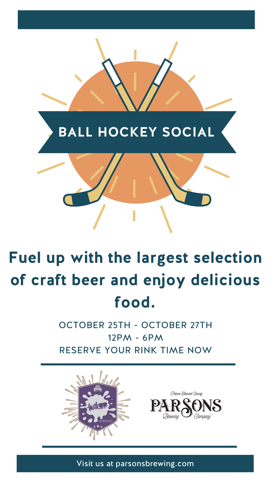 Ball Hockey Social - Parsons x Milk Tournament