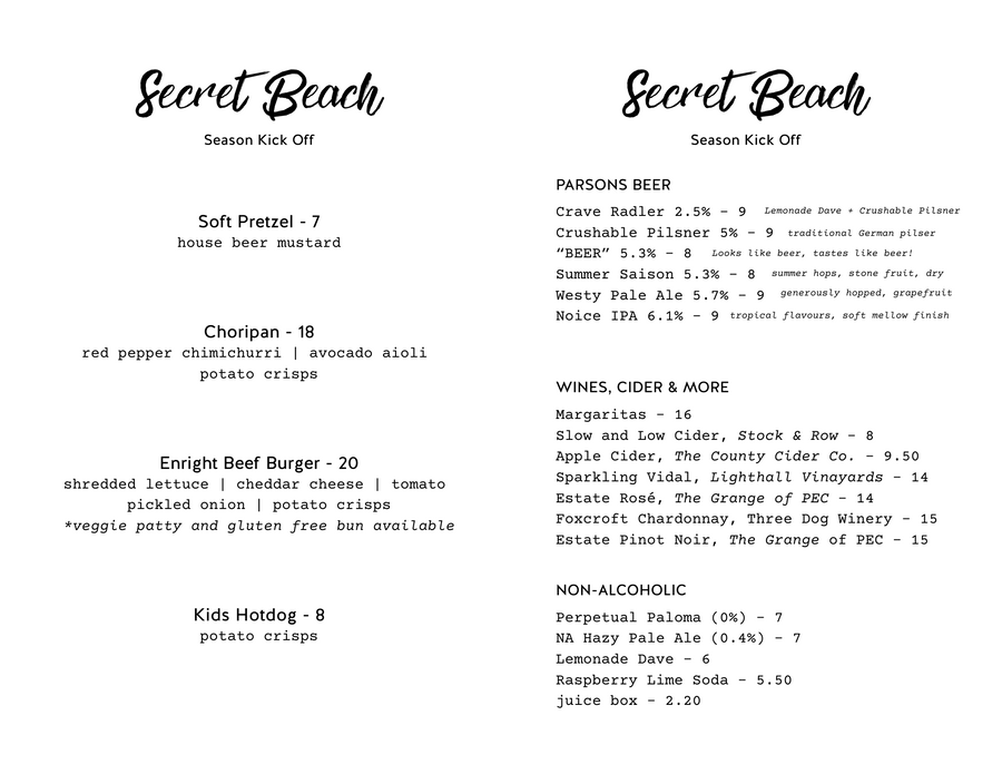 Secret Beach - May 18th 2025